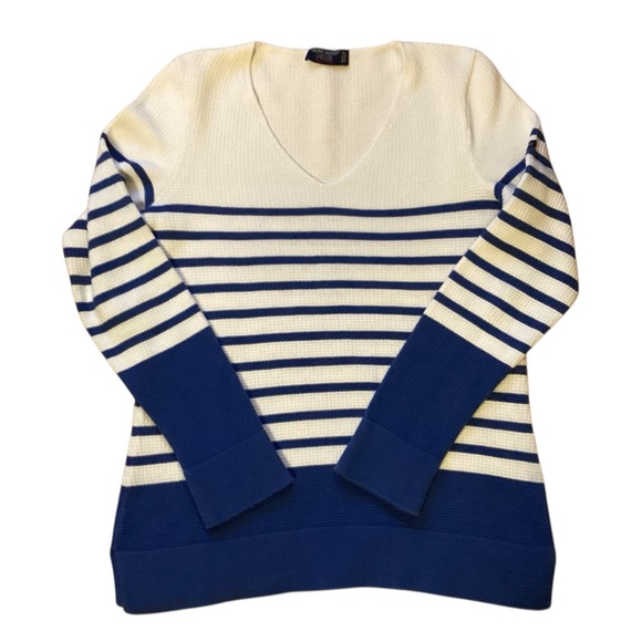 Saint James Tops - Saint James, Classic Knit Top, Blue & White, 100% cotton, size 6